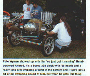 Pete Wyman with car